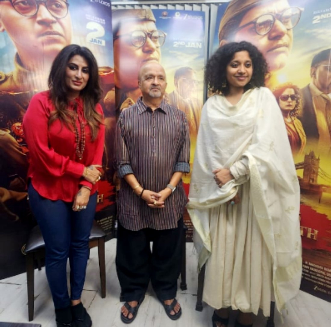 गीतकार समीर अनजान ने मुंबई इवेंट में आज़ाद भारत का टाइटल सॉन्ग लॉन्च किया