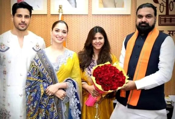सिद्धार्थ मल्होत्रा और तमन्ना भाटिया ने बिहार के मुख्यमंत्री सम्राट चौधरी से की मुलाक़ात
